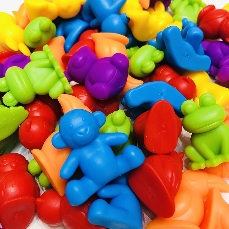 Sensory animal toy set for early education