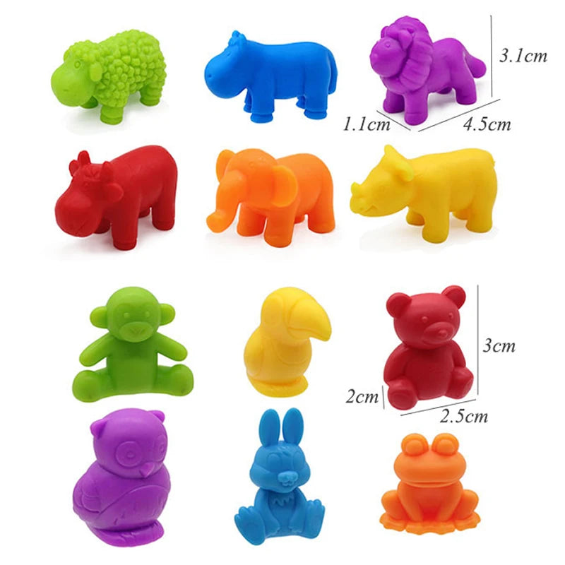 Colorful Montessori math toy for toddlers