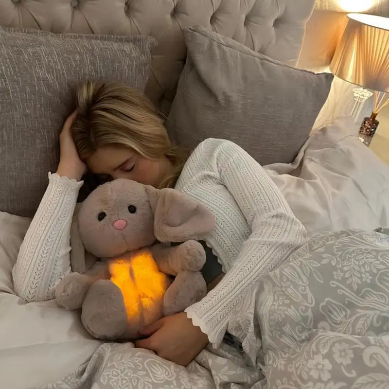 Soothing bunny doll with music and breathing sound