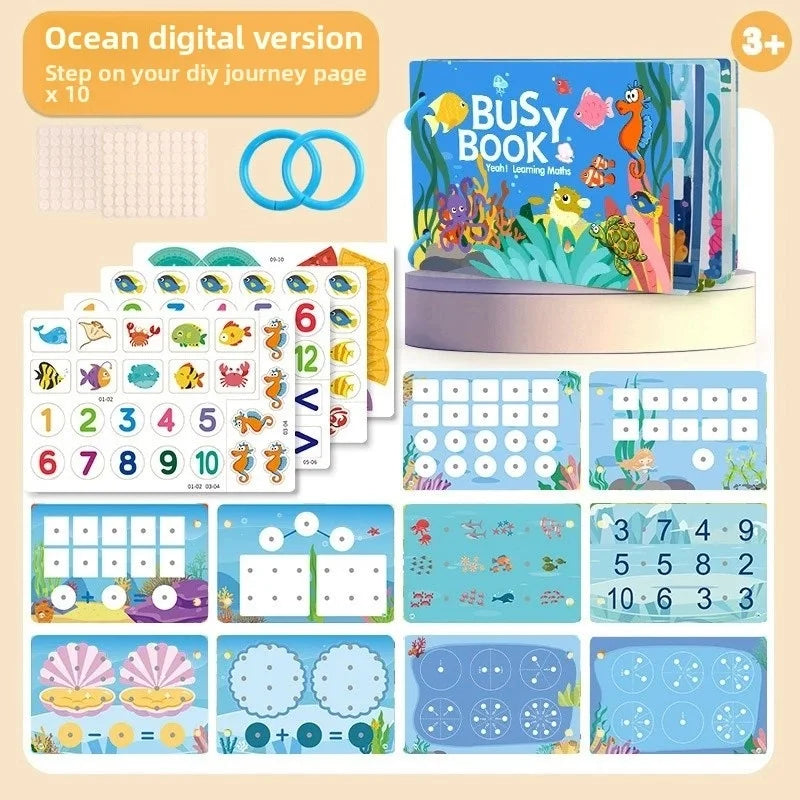 Durable busy book for toddler travel and quiet time