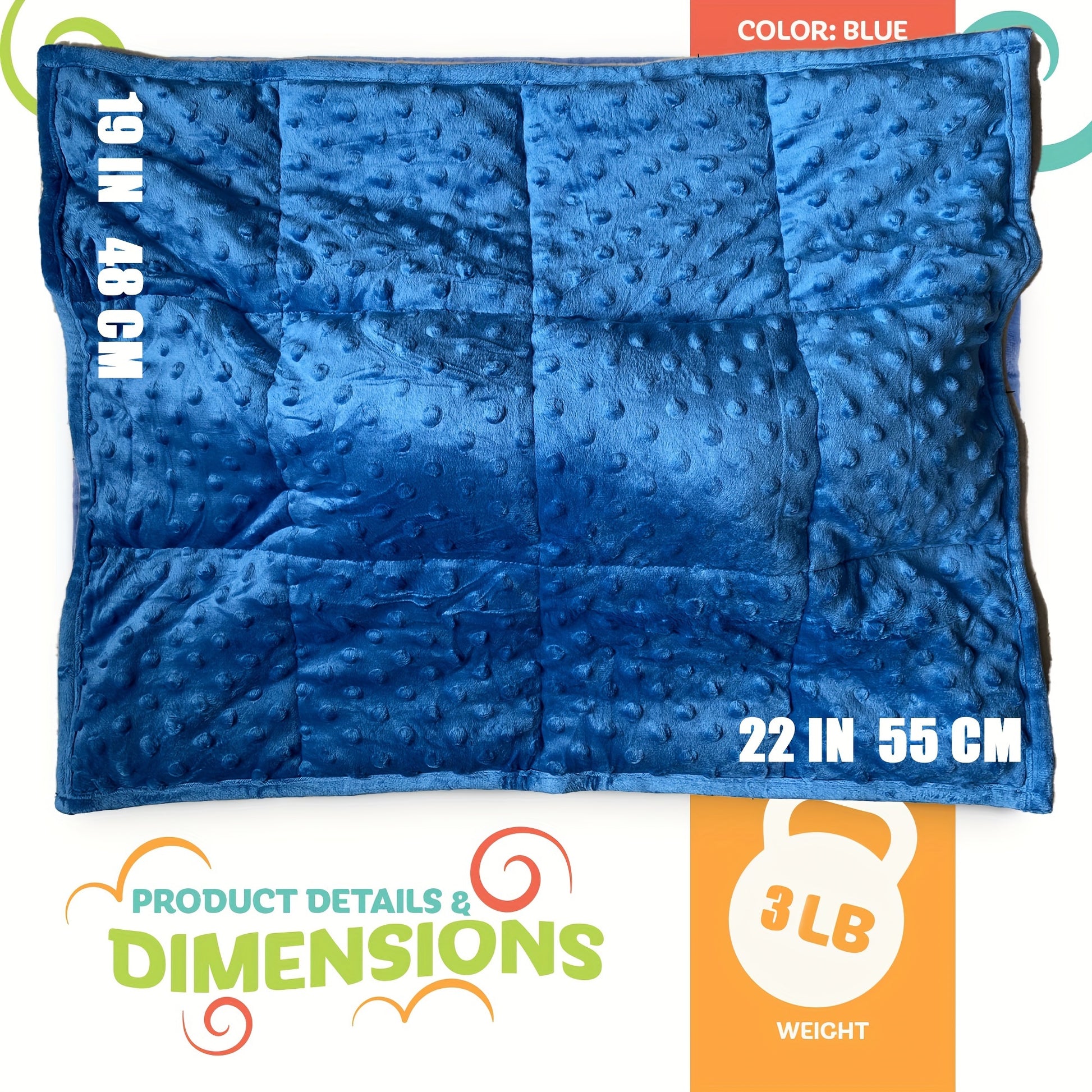 Vintage blue weighted blanket for focus and comfort

