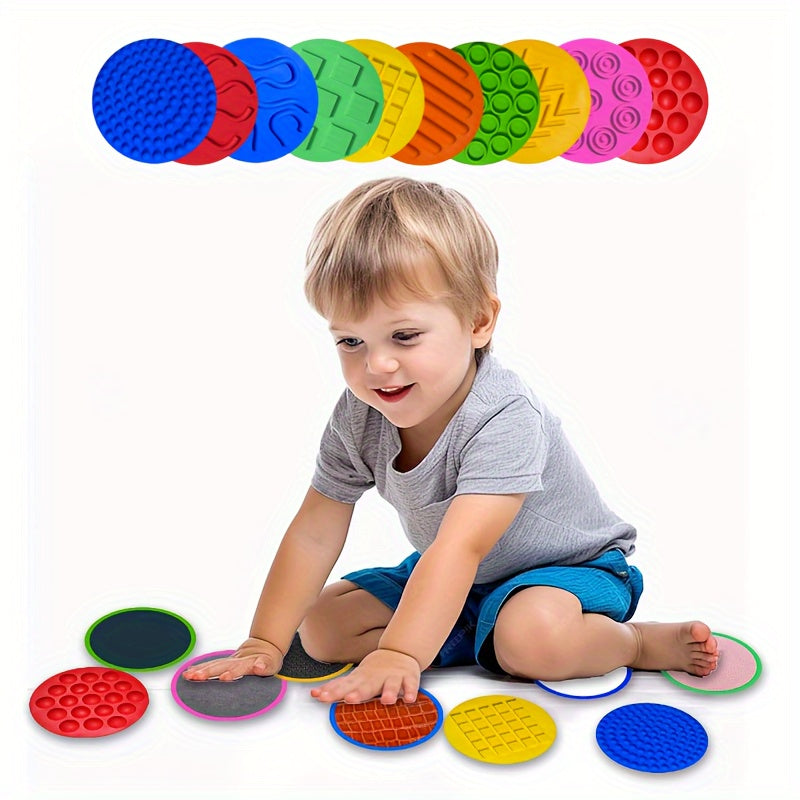 Silicone sensory floor mats for toddlers and kids