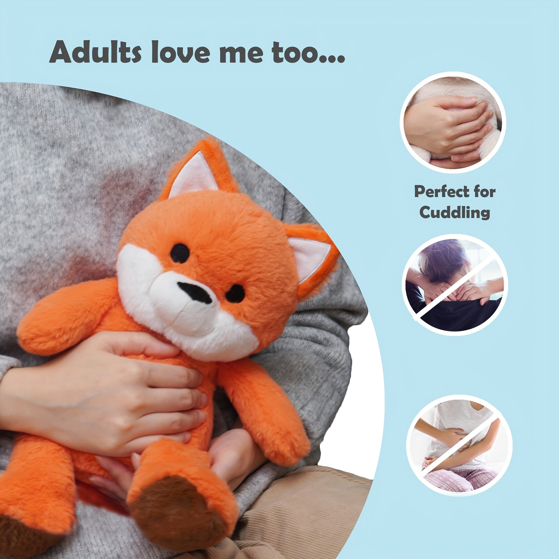 Therapeutic plush toy for calming overstimulated kids
