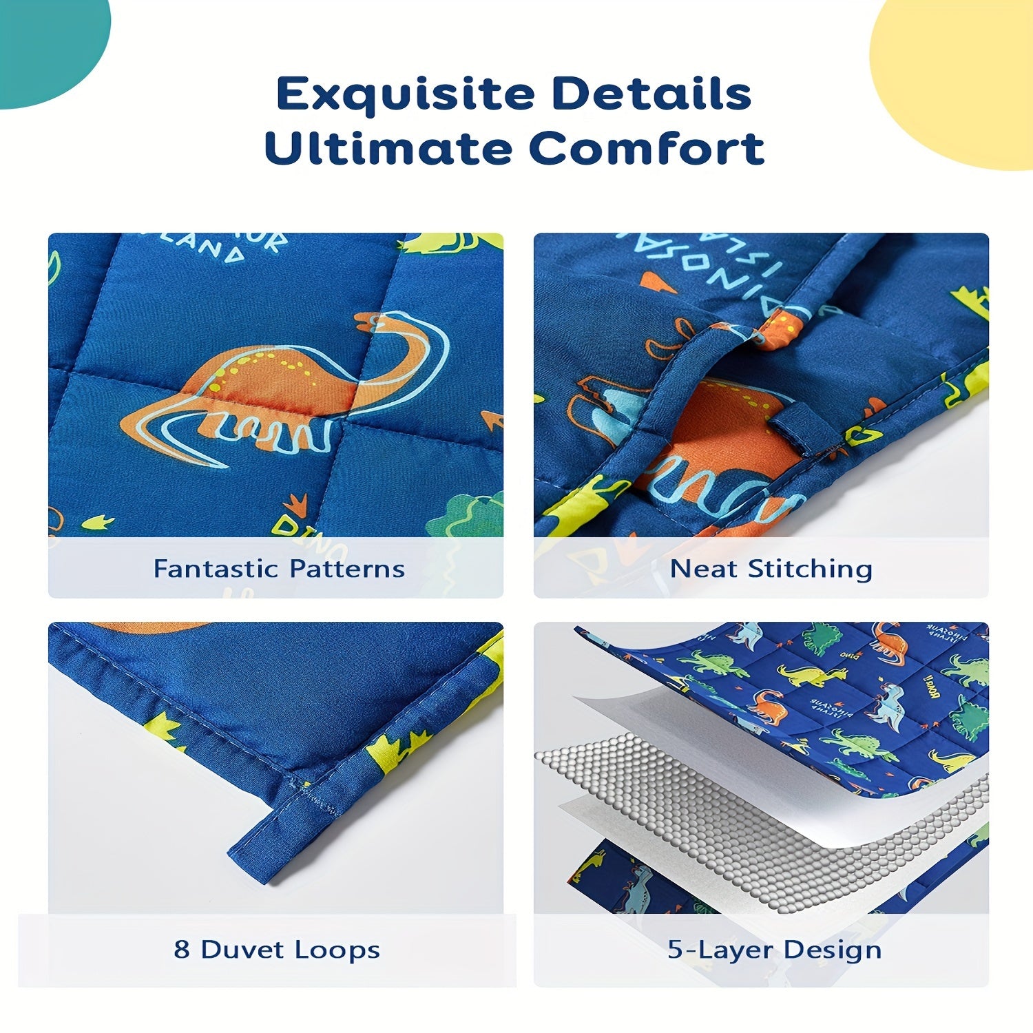 Relaxing weighted sleeping aid for special needs kids