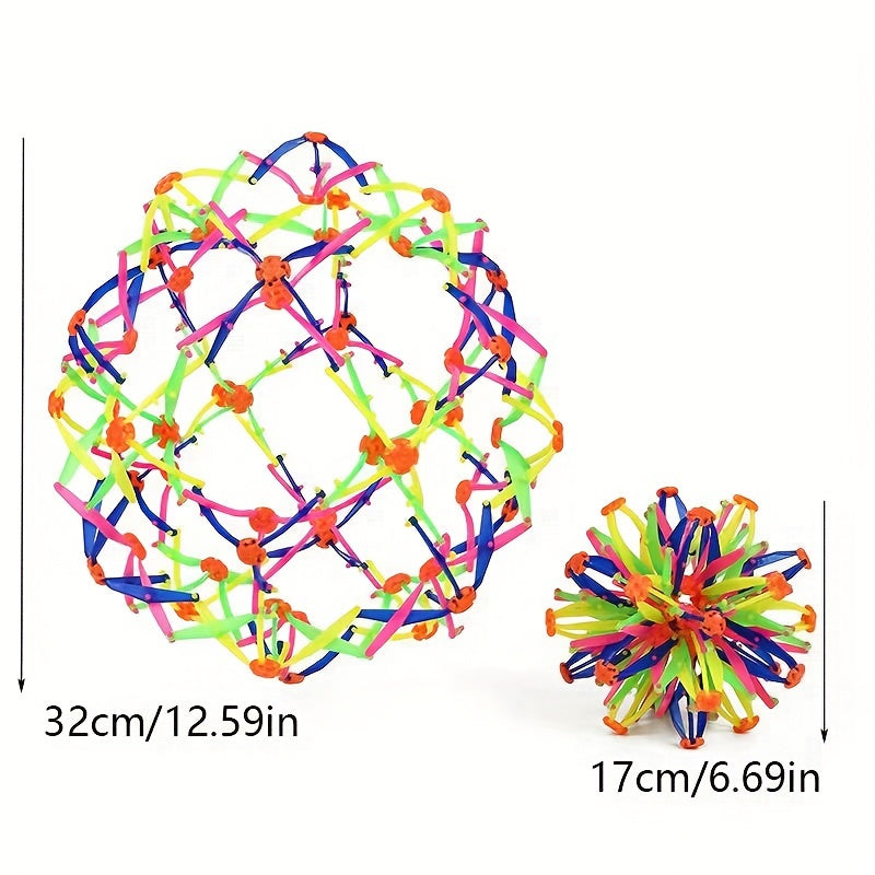 Expandable sphere toy for mindful breathing

