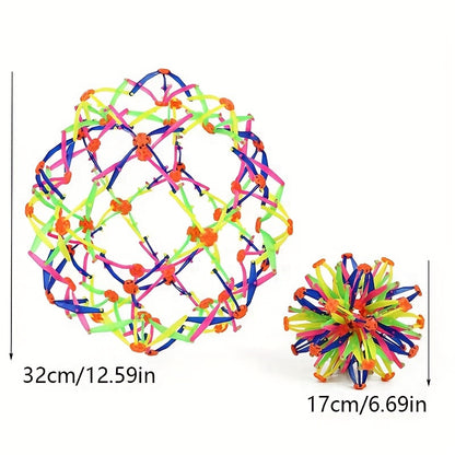 Expandable sphere toy for mindful breathing

