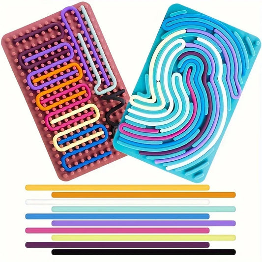 Montessori sensory activity board for STEM learning

