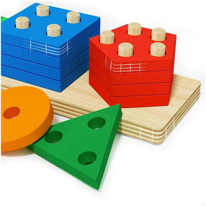 Toddler learning colors and patterns hands-on


