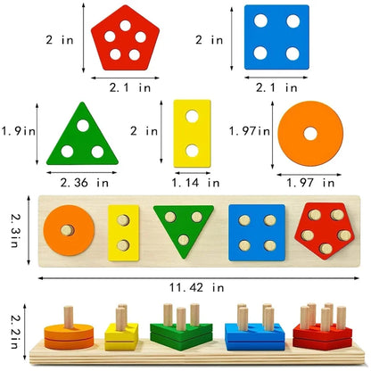 Educational building blocks for early learning

