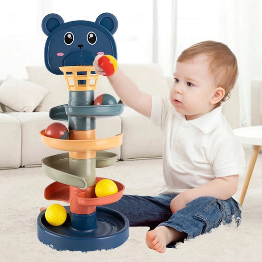 Montessori rolling ball toy for baby motor skills

