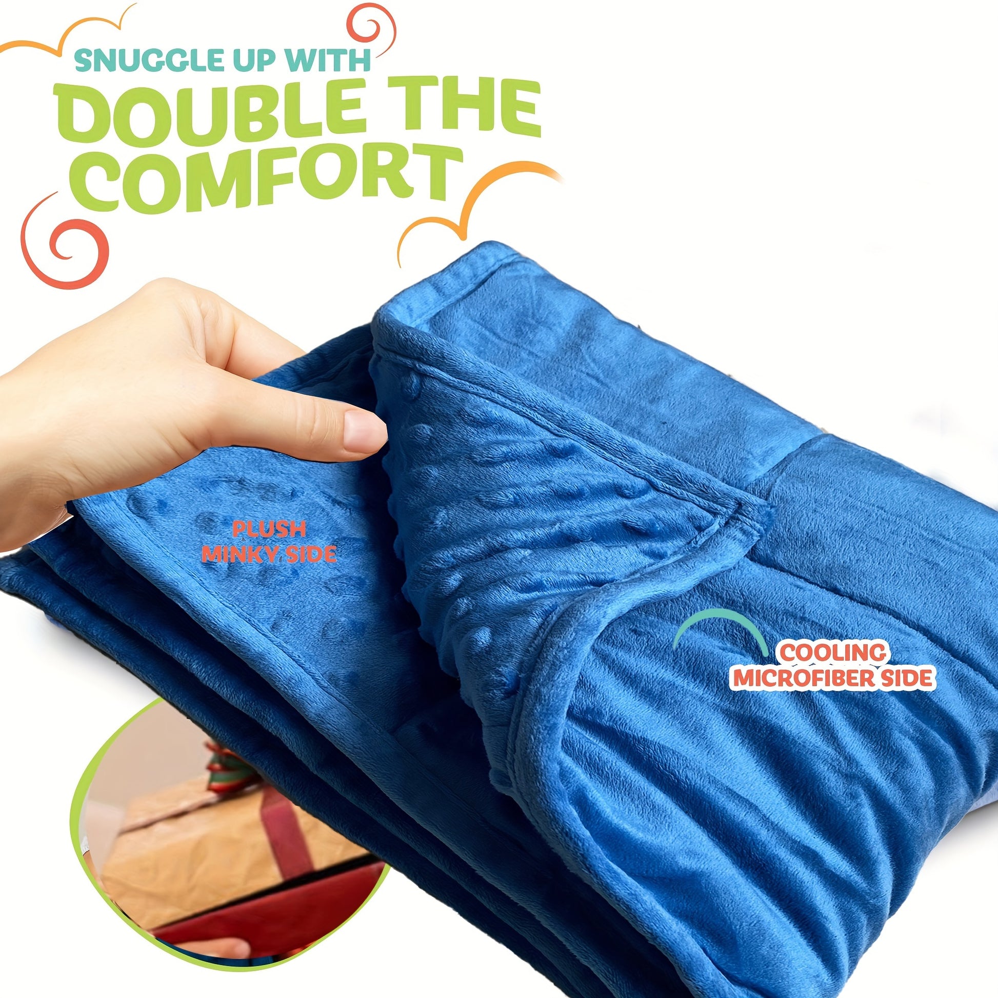 Calming weighted blanket for child anxiety relief

