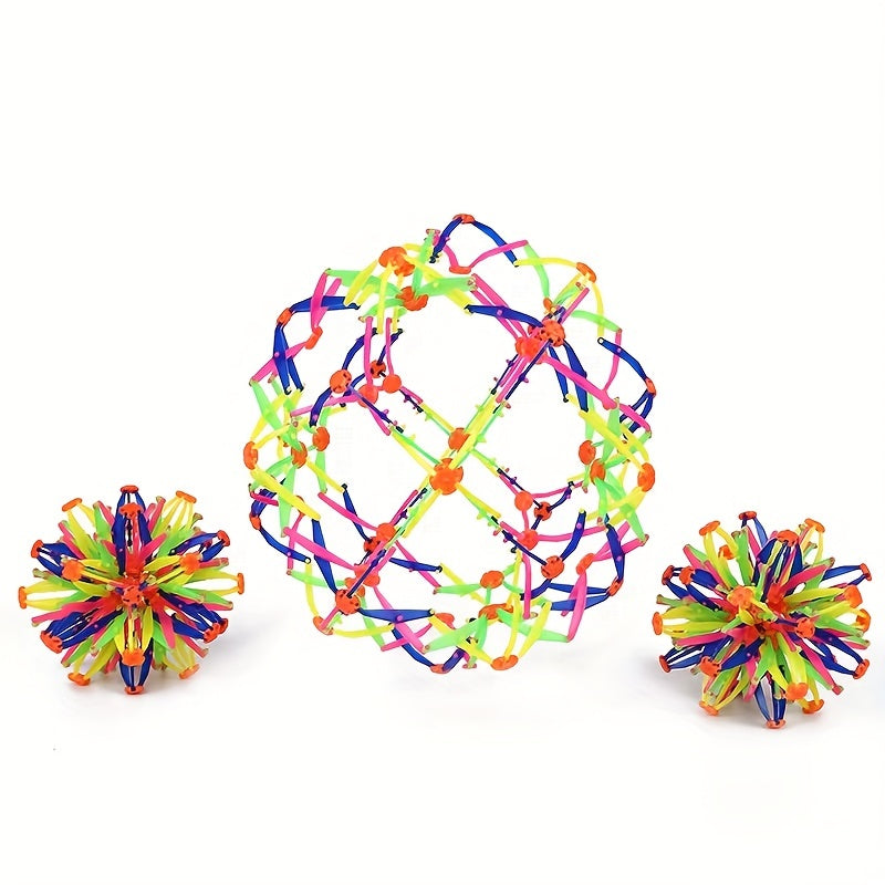 Expandable fidget toy for visual breathing exercises

