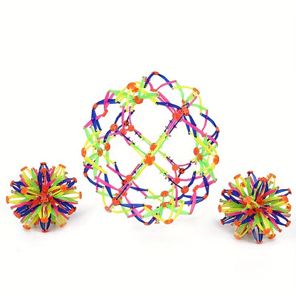 Expandable fidget toy for visual breathing exercises

