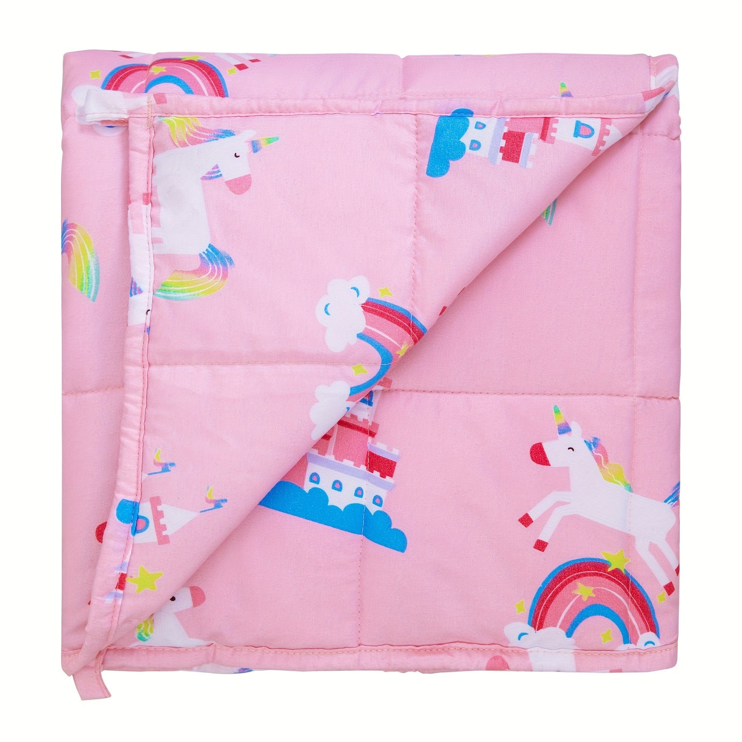 Cozy weighted quilt for travel or bedtime routines