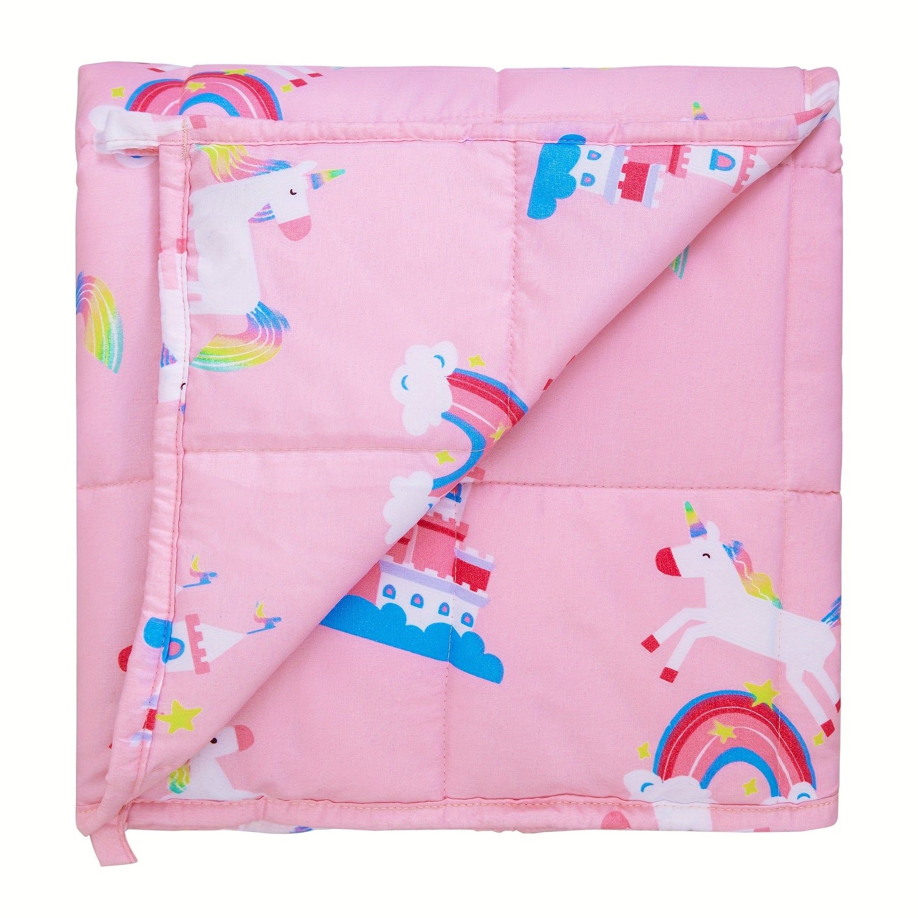 Cozy weighted quilt for travel or bedtime routines